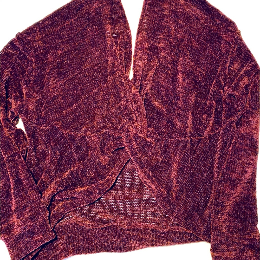 (4/$25)Deep Purple Crossback Sweater